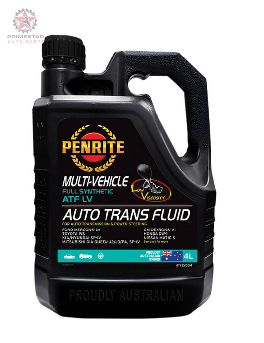 Penrite ATF Multivehicle LV – 4L Full Synthetic Low-Viscosity ATF (DEXRON-VI / MERCON-LV)