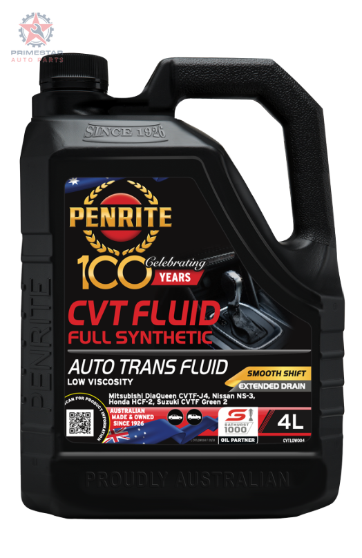 Penrite CVT Fluid Low Viscosity – 4L Full Synthetic (Jatco/Van Doorne, NS-3 / J4)