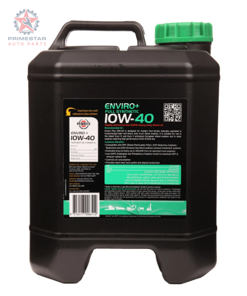 Penrite Enviro+ 10W-40 – 10L Full Synthetic Diesel Engine Oil