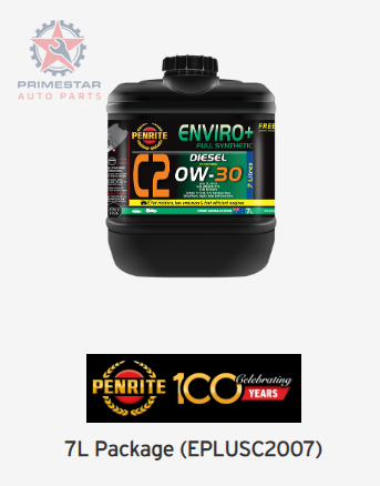 Penrite Enviro+ C2 0W-30 – 7L Full Synthetic (Mid-SAPS) Engine Oil