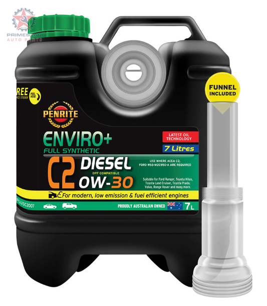 Penrite Enviro+ C2 0W-30 – 7L Full Synthetic (Mid-SAPS) Engine Oil