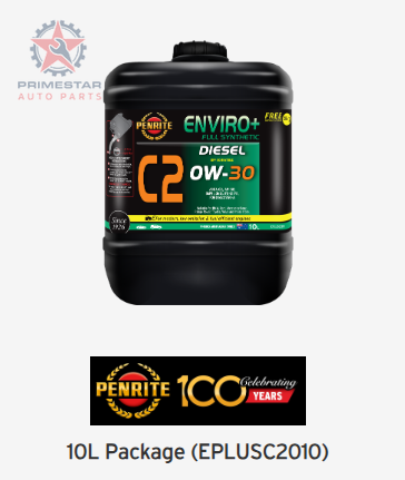 Penrite Enviro+ C2 0W-30 – 10L Full Synthetic (Mid-SAPS) Engine Oil