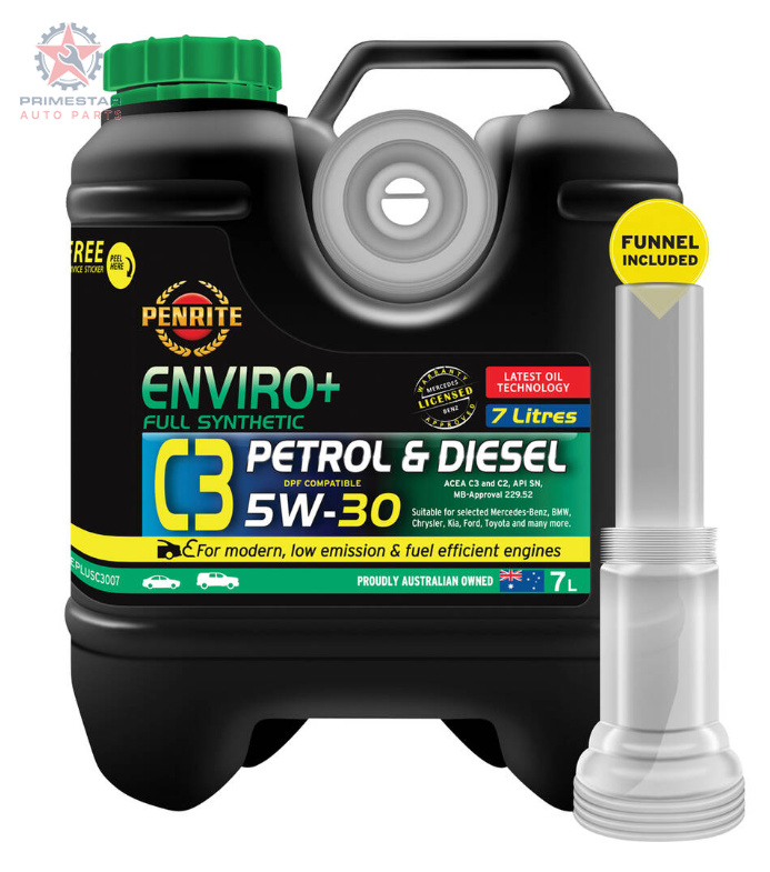 Penrite Enviro+ C3 5W-30 – 7L Full Synthetic (Mid-SAPS) Engine Oil