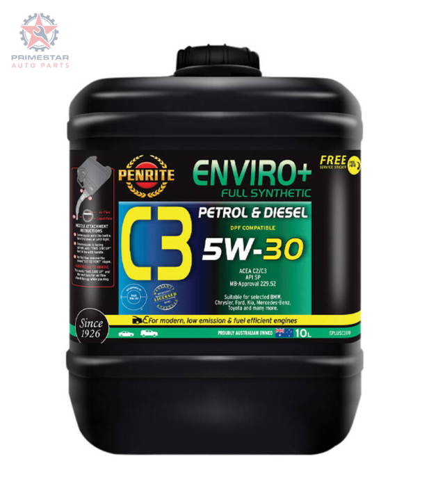 Penrite Enviro+ C3 5W-30 – 10L Full Synthetic (Mid-SAPS) Engine Oil