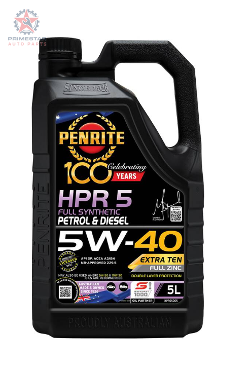 Penrite HPR 5 5W-40 – 5L Full Synthetic Engine Oil