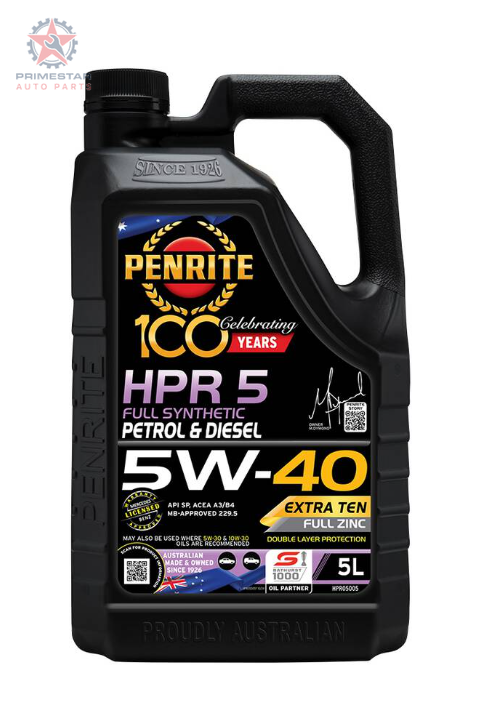 Penrite HPR 5 5W-40 – 5L Full Synthetic Engine Oil
