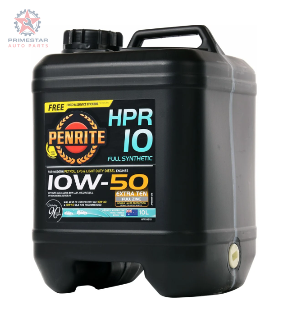Penrite HPR 10 10W-50 – 10L Full Synthetic (Full Zinc, EXTRA TEN)