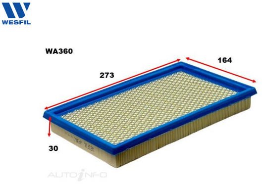 Wesfil Air Filter – WA360 (Ryco A360 Equivalent)