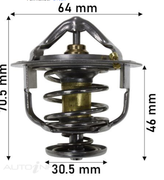 Dayco DT63A Thermostat – 63.5mm, 82°C