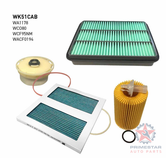 Wesfil WK51CAB Filter Service Kit | Toyota LandCruiser VDJ76 VDJ78 VDJ79 (2007–2022)